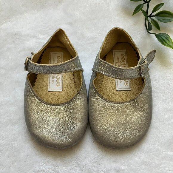 Early Days Baby Shoes Size 2 Silver Leather Mary Janes | UK Classic Style GUC - Picture 3 of 16